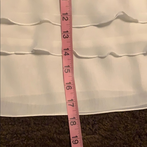 White Ruffle Sleeveless Blouse - Picture 8 of 10